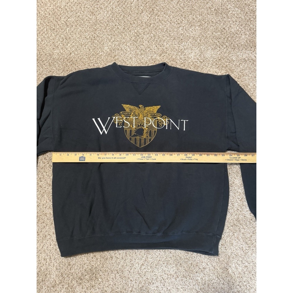 Vintage West Point Military Academy Sweatshirt Mens Large Black Gold Gear Sports - Picture 6 of 7